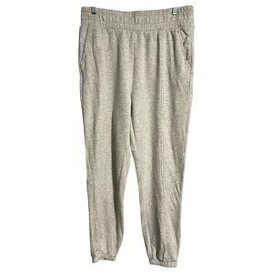Danskin Gray Jogger Sweatpants Womens M Elastic Waist Soft Stretchy Lounge Pants